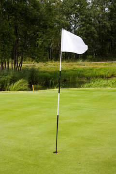 golf flag hole