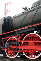 Naklejka premium steam locomotive