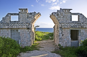 Crumbling Arch and Entry with Ocean Overlook