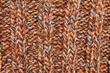 Colorful knitted wool texture