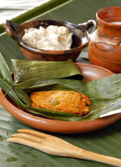 Tamal de pescado. Baja California, México