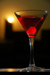 Martini Vermouth al atardecer