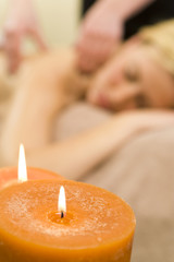 Obraz na płótnie Canvas Candlelit Massage