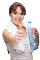 thirsty woman