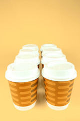 Fototapeta na wymiar Takeaway Coffee Cups