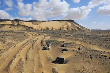 Cercles muraux Sécheresse The Black Desert, Egypt