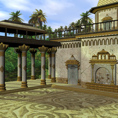 Obraz premium Fantasy Indian Temple
