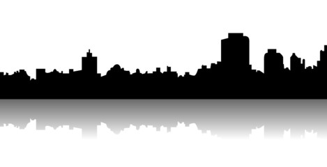 Naklejka premium Skyline