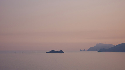blick von praiano nach capri