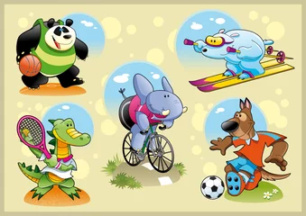 Tuinposter Sport and Animal © ddraw