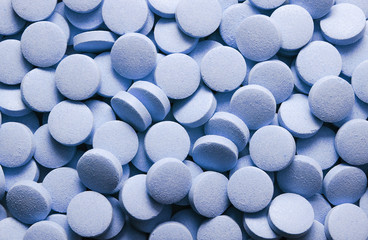 blue tablets background