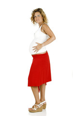 Happy pregnant woman