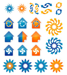 Icons for air conditioning