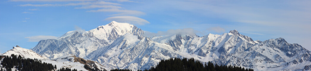 panorama du mont-blanc