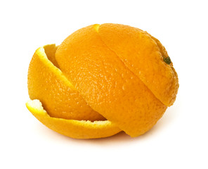 Fototapeta na wymiar Orange peel isolated