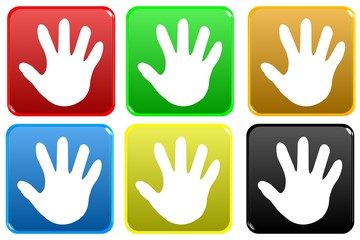 Web button - hand