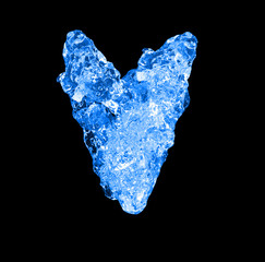 Obraz premium Heart from water