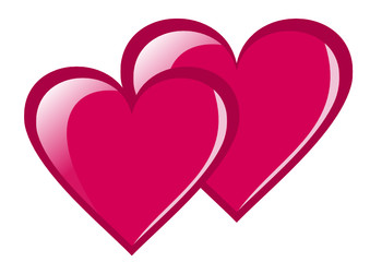 valentines background with hearts