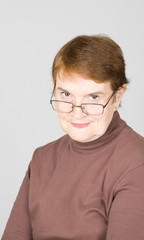 Fototapeta premium portrait of a mature aged smiling woman