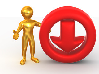 Men with symbol Download