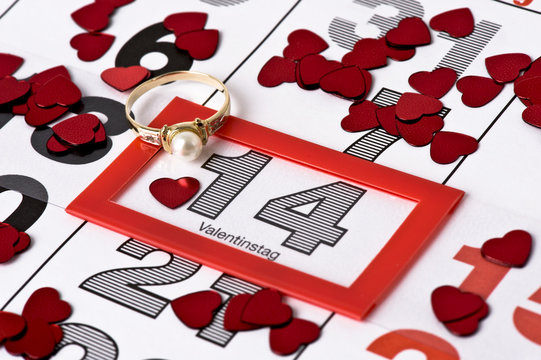 14. Februar mit Ring