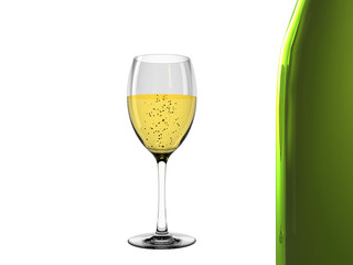 Champagne in glass