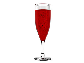 Red wine in glass