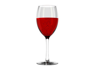 Red wine in glass