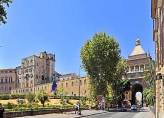 Fototapeta na wymiar Włochy, Sycylia, Palermo, Royal Palace