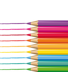 Color pencils close-up