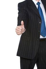 Business Man Giving THUMBS UP