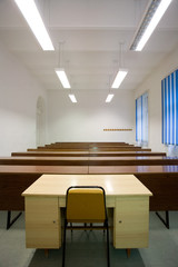 empty classroom