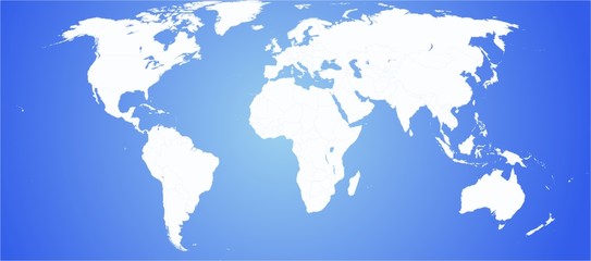 Länder auf der Weltkarte
