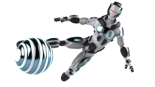 Joueur de football du futur