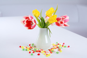 Tulips in vase