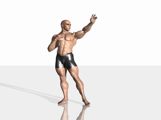 Fototapeta premium uomo muscoloso
