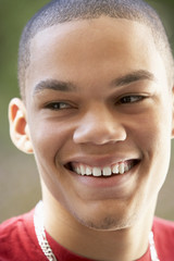 Obraz premium Portrait Of Teenage Boy Smiling