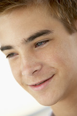 Fototapeta premium Portrait Of Teenage Boy Smiling