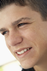 Fototapeta premium Portrait Of Teenage Boy Smiling