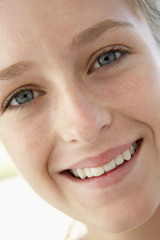 Portrait Of Teenage Girl Smiling