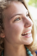 Fototapeta premium Portrait Of Teenage Girl Smiling
