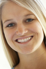 Portrait Of Teenage Girl Smiling