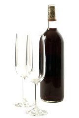 Empty Champagne Glasses