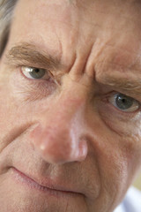 Portrait Of a Senior Man Looking Angry