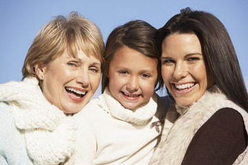 Obraz premium Portrait Of Grandmother, Mother And Daughter