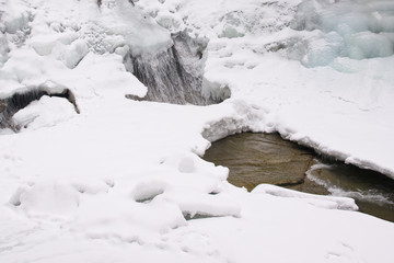 frozen stream