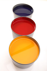 Printing press inks, cyan, magenta, yellow