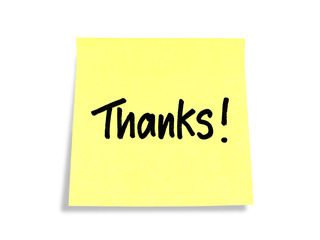 Stickies/Post-it Notes: Thanks!