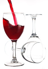 Kieliszki i Czerwone Wino