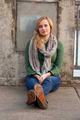 Fashion Portrait With Scarf